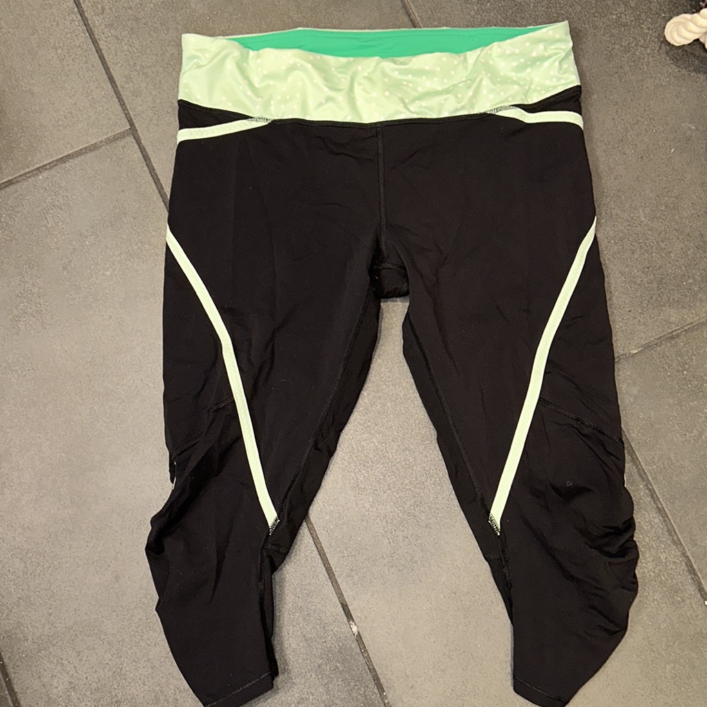 Lululemon Athletica Athletic Yoga Pant /Legging 21’ Cropped 10 Euc